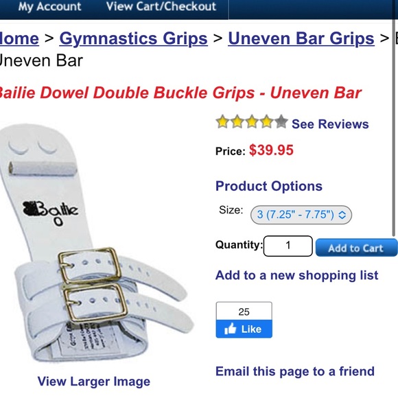 Gymnastics grips -Bailie - Picture 4 of 4
